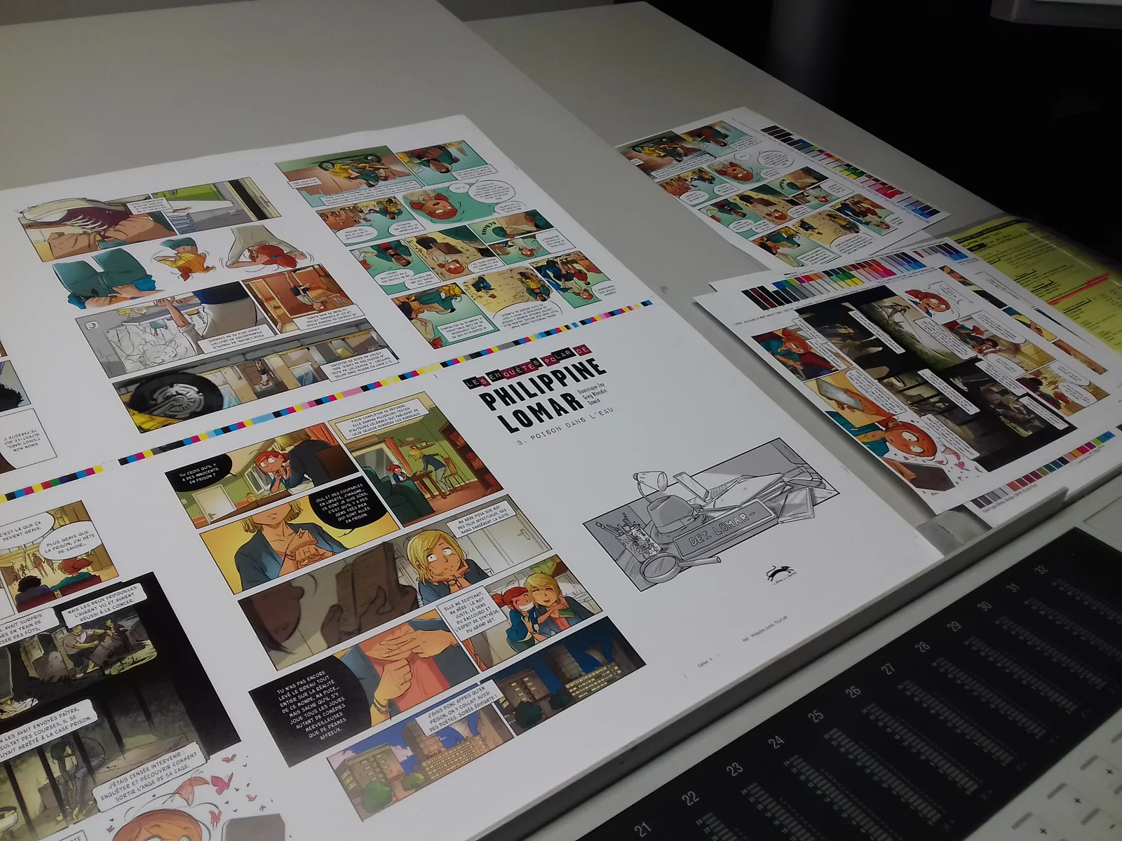 Travail autour des planches BD